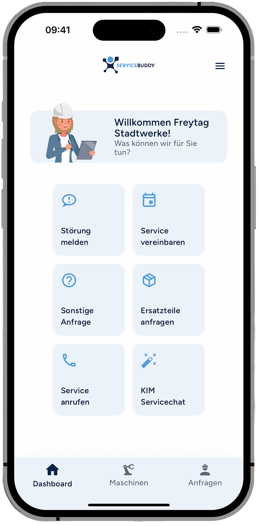 servicebuddy showcase mobile