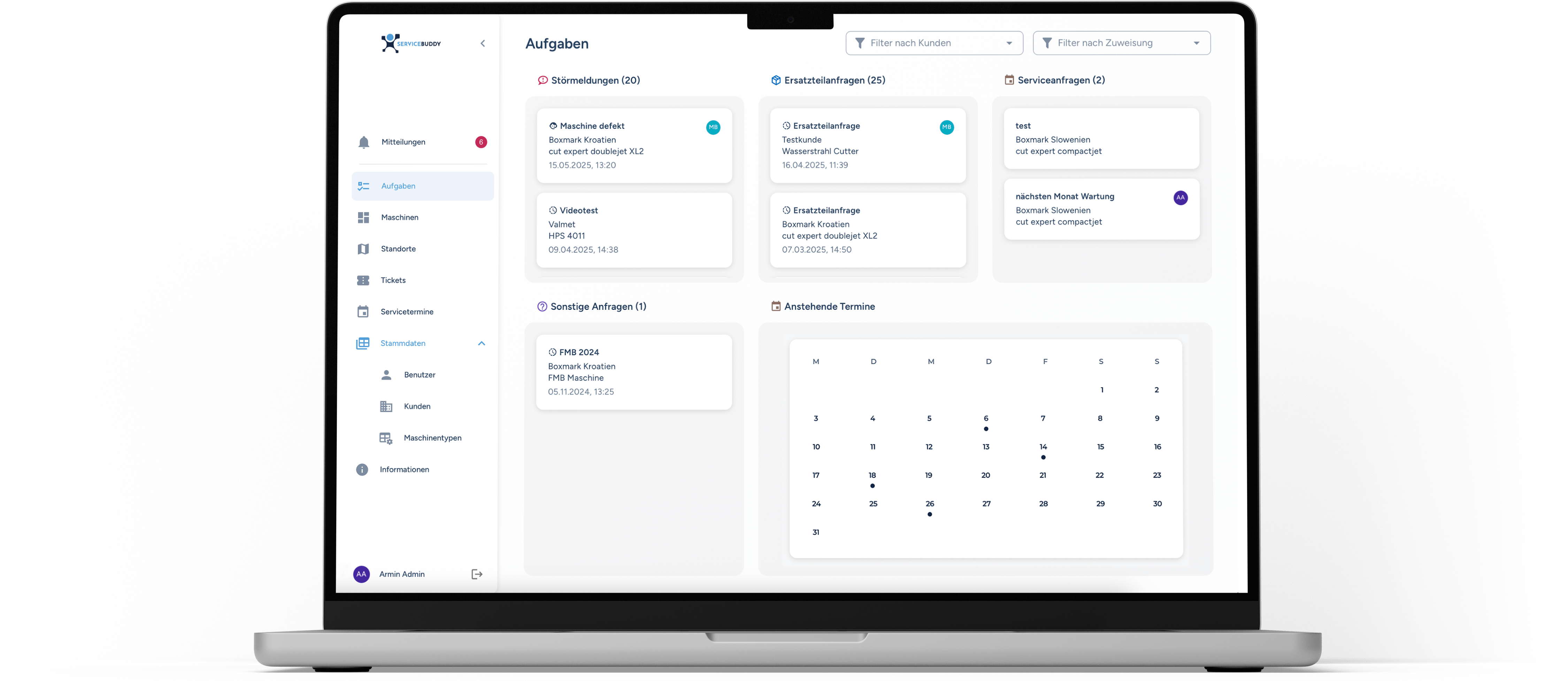 servicebuddy showcase desktop